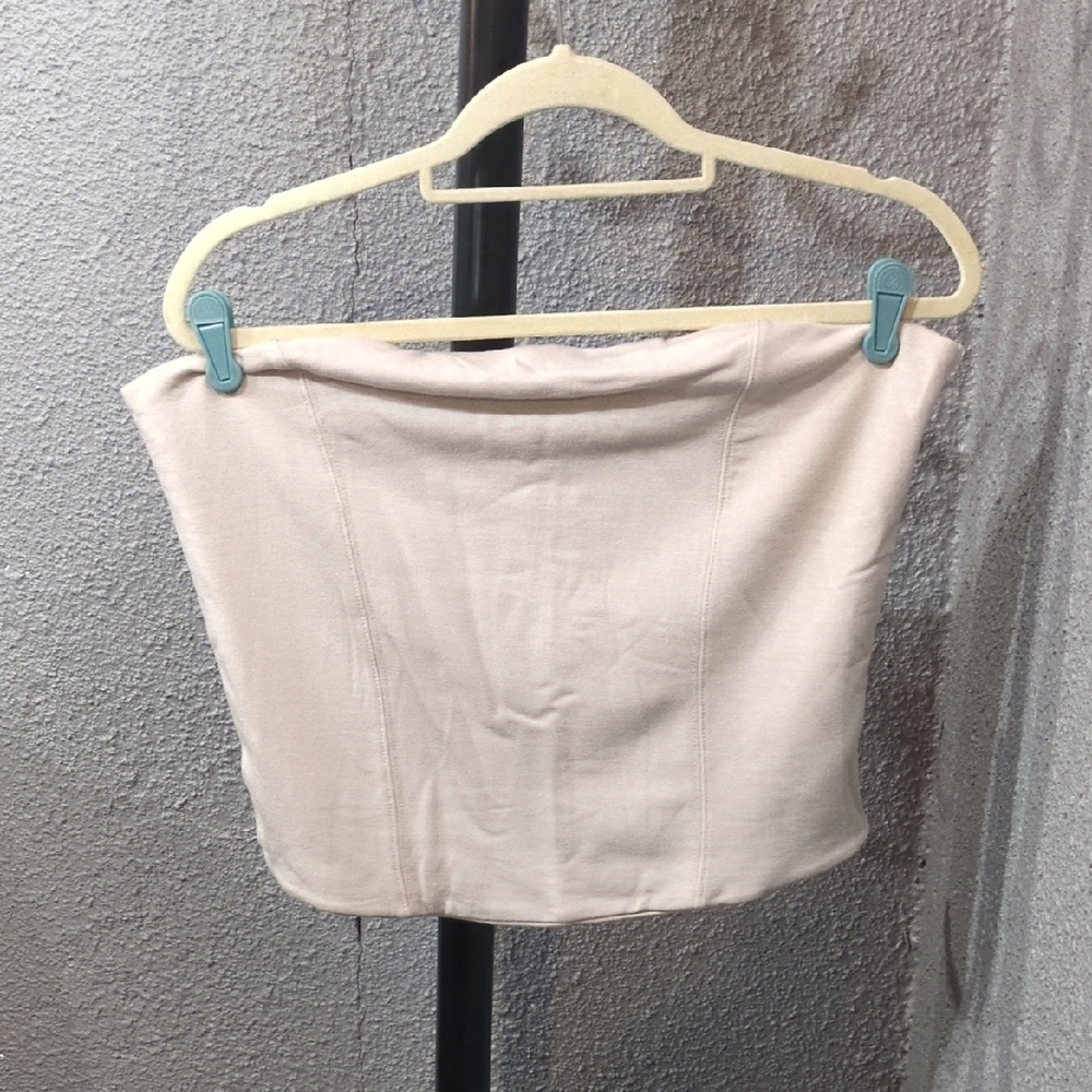 Elegant Cream Women's Tube Top